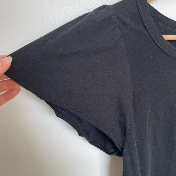 GAP Flutter Sleeve Tee Shirt Black - Picture 5 of 6